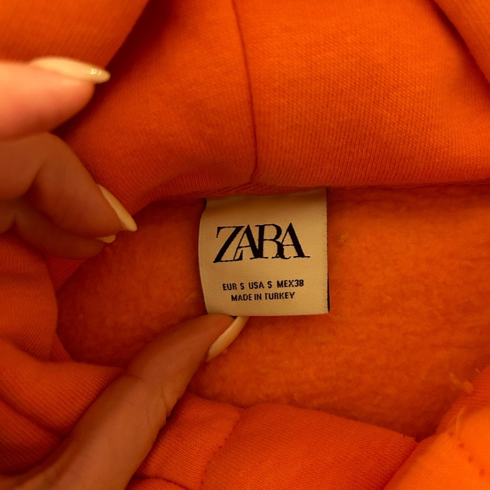 Orange Zara hoodie - Picture 2 of 3